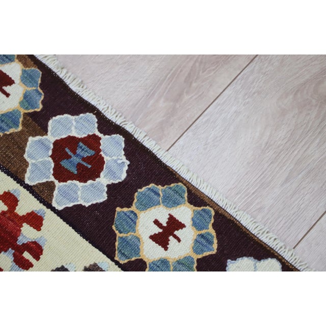 Red 1960s Tribal Style Red Handmade Oushak Kilim Rug For Sale - Image 8 of 12