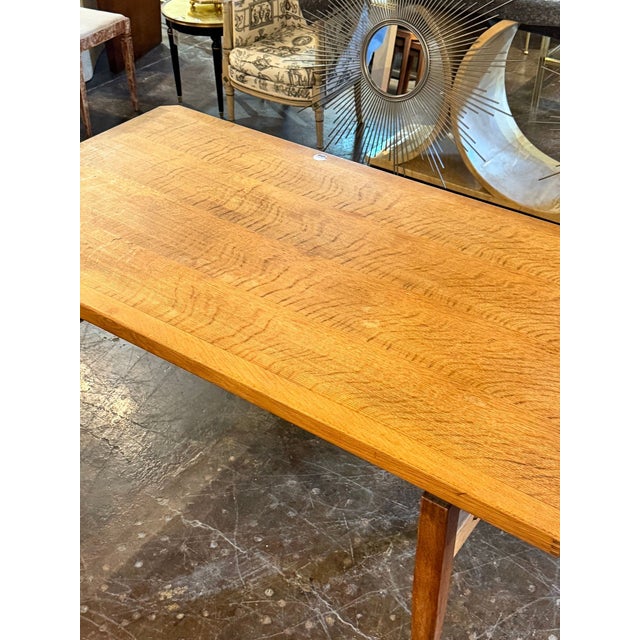 Danish Mid Century Oak Dining Table For Sale - Image 12 of 12