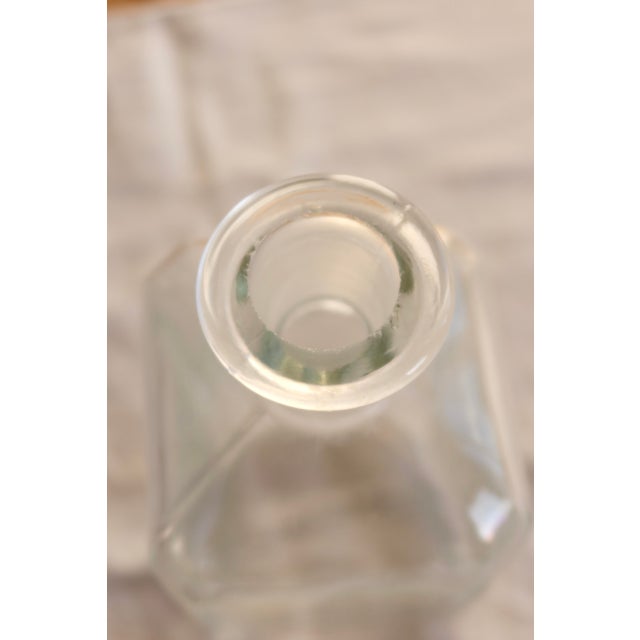 1970s Antique Glass Carafe with Stopper, 1970s For Sale - Image 5 of 7