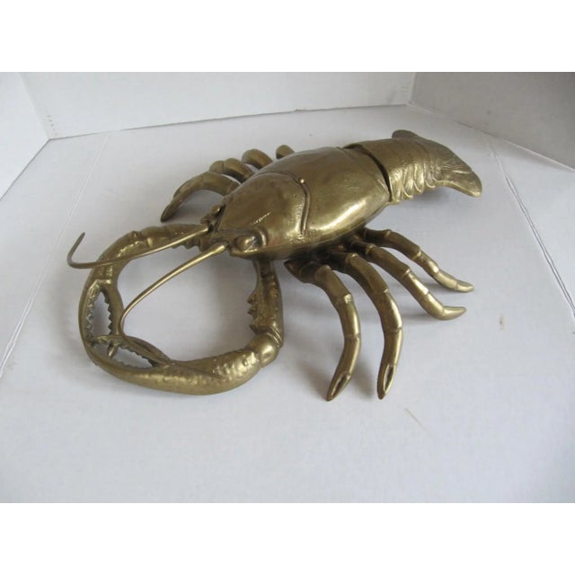 Extra large vintage brass lobster, perfect for your Maine cottage, beach house or nautical inspired decor. Combined...