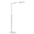 Metal Regina Andrew Noble Floor Task Reading Lamp, Polished Nickel For Sale - Image 7 of 7