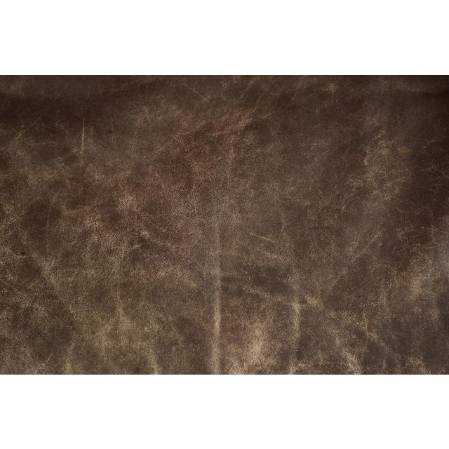 Mid-Century Danish Modern Brown Leather 3-Seater Sofa, 1970s For Sale - Image 17 of 18