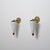 Large Italian Wall Sconces in Brass, Red Metal and Opaline Glass, 1950s, Set of 2 For Sale - Image 13 of 15