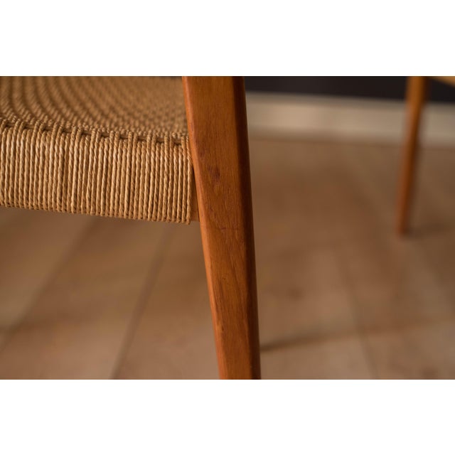 Set of Six Danish Modern Teak and Paper Cord Niels O. Moller Dining Chairs 71 For Sale - Image 15 of 18