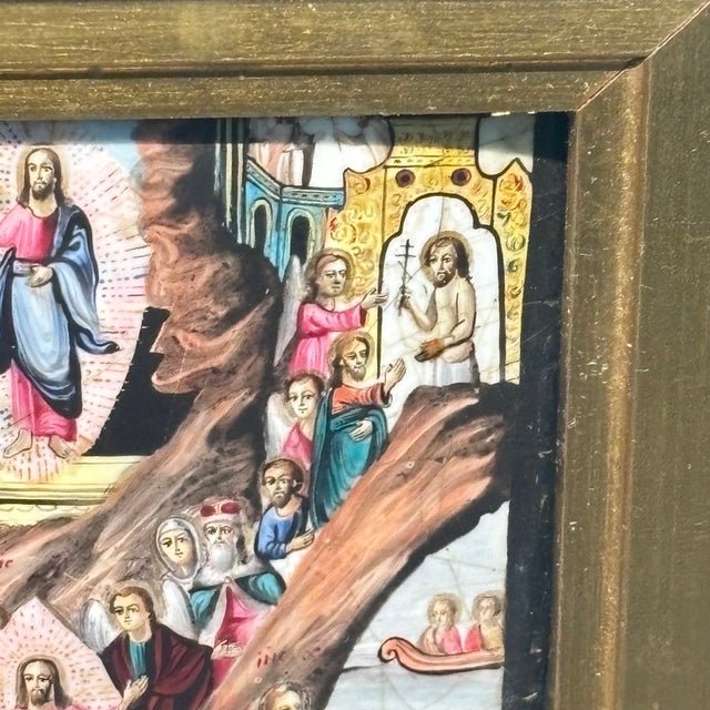 Unknown, Descent Into Hell and Resurrection from the Tomb, 1800, Oil on Board For Sale - Image 13 of 18