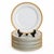 Beautiful early 20th-century Haviland French porcelain serving set featuring crisp white china with delicate gold gilt...
