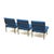 Metal Vintage Blue Modular 3-Seater Sofa, 1970s, Set of 3 For Sale - Image 7 of 9