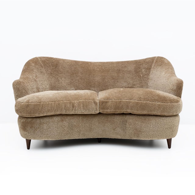 Tan Mid-Century Modern Italian Sofa by Gio Ponti, 1930s For Sale - Image 8 of 8