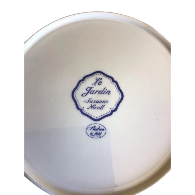 Ceramic Vintage Le Jardin Suzanne Nicoll Andrea by Sadek Veggie Dinner Plates - Set of 4 For Sale - Image 7 of 7