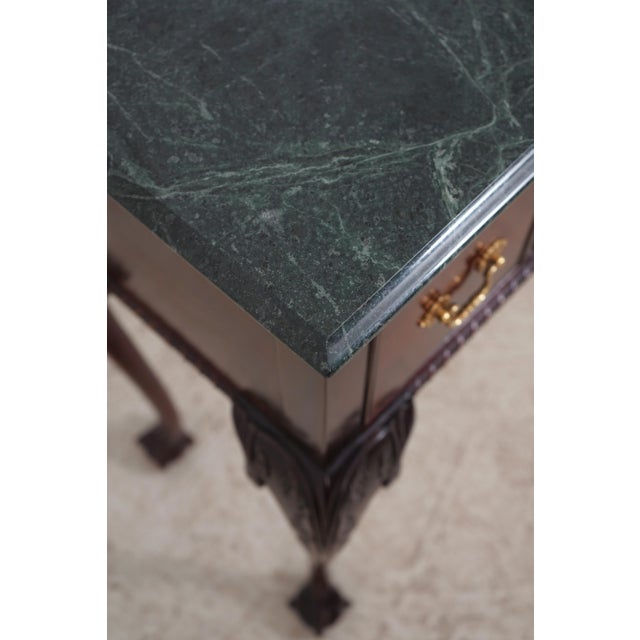 Stickley 4 Drawer Marble Top Server Console For Sale In Philadelphia - Image 6 of 18