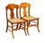 American Pair of Antique Tiger Maple & Birds Eye Maple Sheraton Style Chairs For Sale - Image 3 of 11