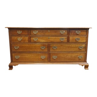 Stickley Furniture Solid Cherry Early American Traditional Style 70" Triple Dresser 3577 For Sale