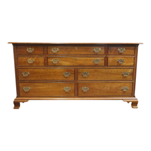 Stickley Furniture Solid Cherry Early American Traditional Style 70" Triple Dresser 3577