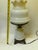 Vintage Victorian "Gone With the Wind" Floral Milk Glass Hurricane Parlor Lamp For Sale - Image 15 of 16