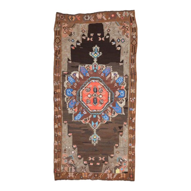 Mid 20th Century Vintage Turkish Kilim Rug For Sale