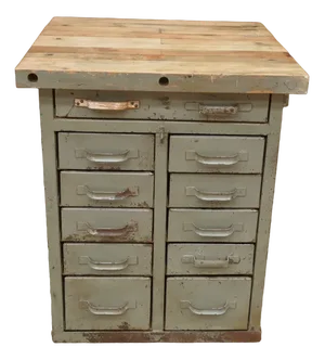 Military Metal Drawer Unit, 1950s