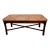 1940s English Chippendale Mahogany Marble Top Coffee Table Accent Table . For Sale