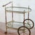 Glass Vintage Serving Trolley with Glass Trays For Sale - Image 7 of 9