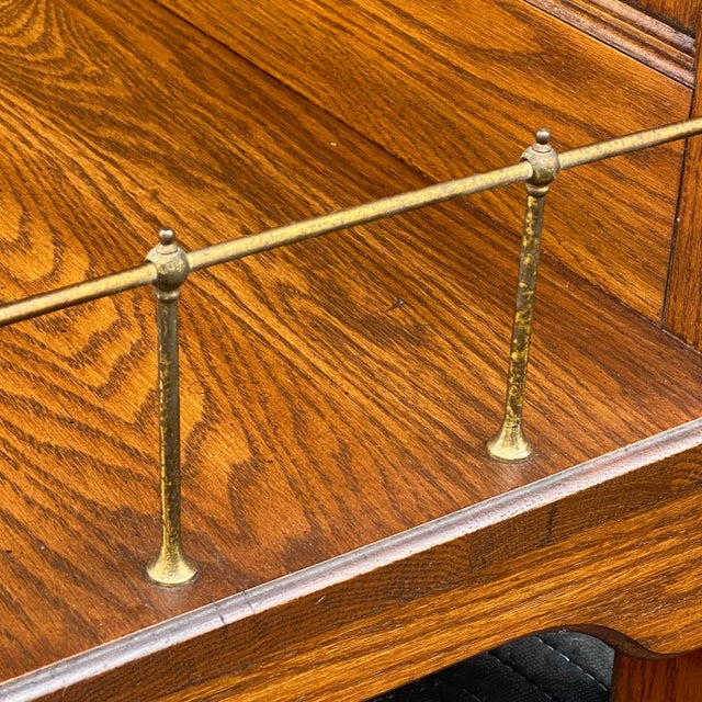 Late 20th Century Vintage Pennsylvania House Solid Oak Console With Drawer For Sale - Image 5 of 13