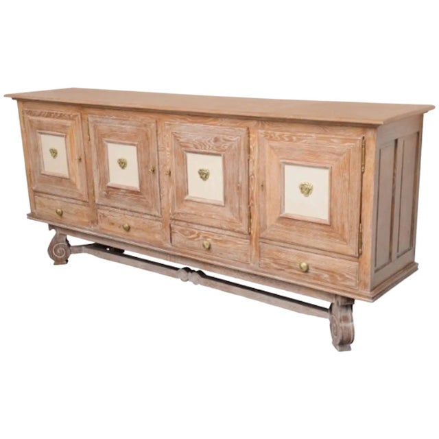 Early 20th Century French Art Deco Buffet in the Style of Charles Moreux With Medusa Heads For Sale - Image 5 of 5