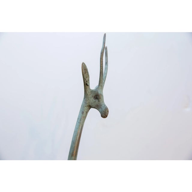 Vintage African Left Facing Brightly Oxidized Gazelle For Sale In New York - Image 6 of 7