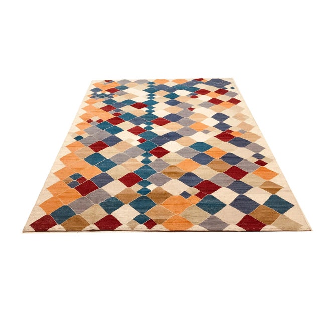 This rug was handwoven and has never been used.