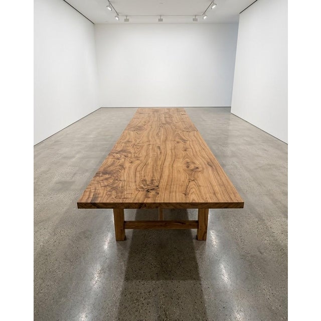 Vintage Elm Farmhouse Table, 1950, in Very Good conditions. Designed 1950 to 1959 This piece has an attribution mark, I am...