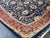 Navy Blue Bijar Persian Style Floral Wool Rug, 8' X 11' For Sale - Image 10 of 14