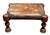 Rustic European Antique Tufted Leather Ottoman Footstool Bench For Sale - Image 3 of 6