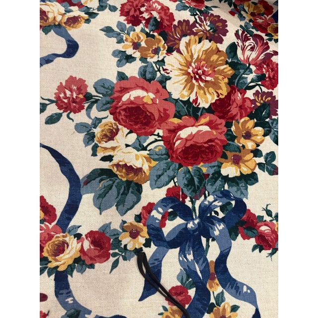Textile Waverly Floral Fabric Ribbons and Roses 11+ Continuous Yards 56" Width For Sale - Image 7 of 7