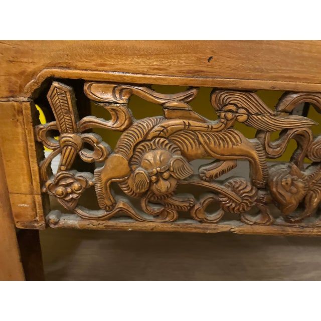 Late 19th Century Late 19th Century Qing Dynasty Elm Armoire For Sale - Image 5 of 10