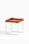 This very rare side table was designed by hermann bongaard and produced by plus in norway during the 1960s. It exemplifies...