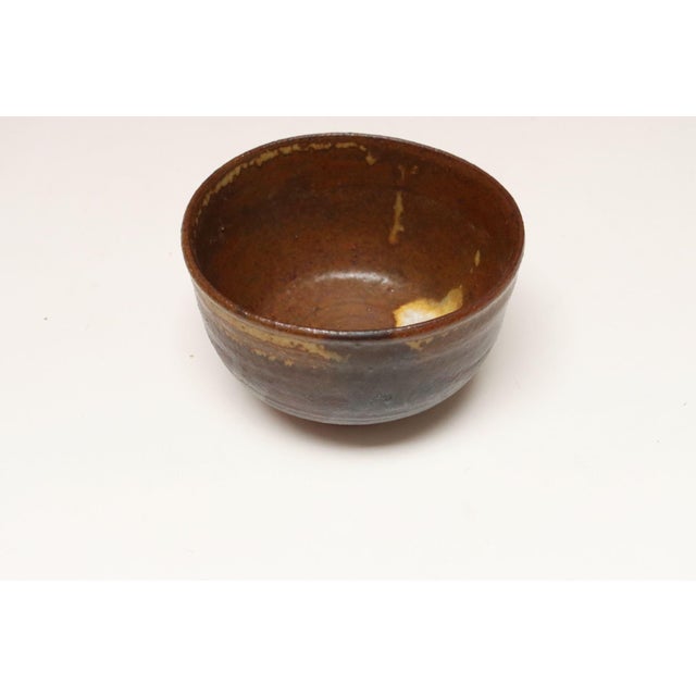 Ceramic Vintage Petite Studio Ceramic Earth Tone Pottery Bowl Vessel by Deanna Nichols For Sale - Image 7 of 13
