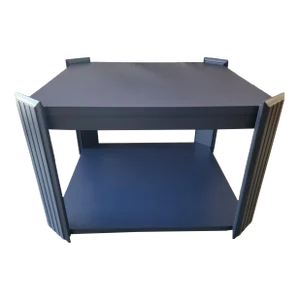 1970s Lane Altavista Mid-Century Modern Lacquered Square Rolling Coffee Table