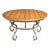 Century Distressed Cherry & Iron Coffee Table For Sale