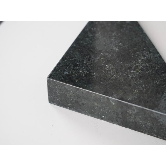 Black Unknown, Noise Abstract Carved Marble Sculpture, 1990s, Stone and Marble For Sale - Image 8 of 11