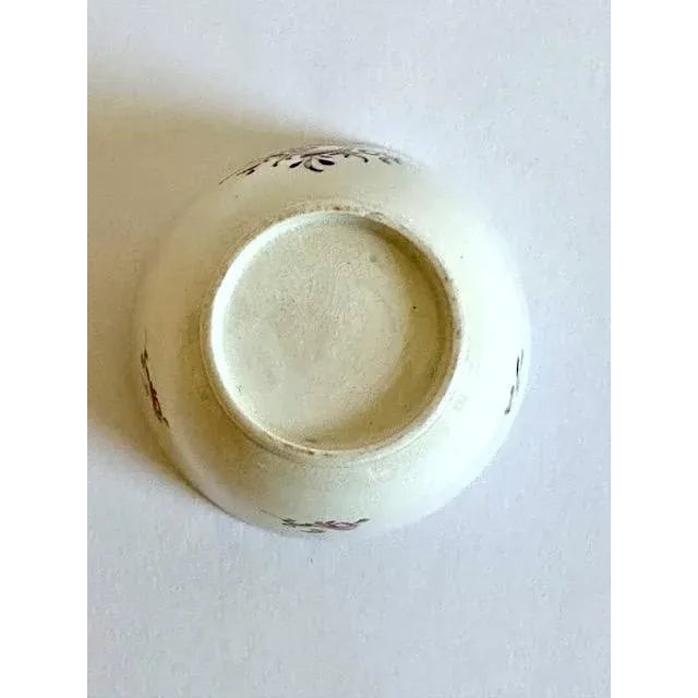 Mid 19th Century Hand Painted Tea Bowl and Saucer For Sale In Portland, ME - Image 6 of 8