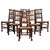 19th Century Farmhouse English Oak Harlequin Rush Spindle Back Dining Chairs, 1880, Set of 6 For Sale - Image 13 of 13