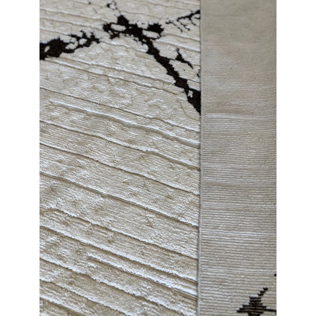 Modern Hand Knotted Nepalese Wool Rug For Sale - Image 4 of 9