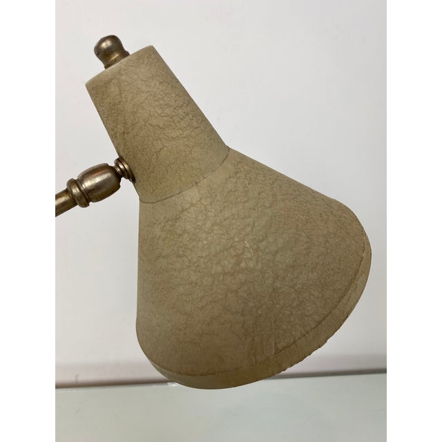 Mid-Century Shrink Varnish Adjustable Table Lamp, 1950s For Sale - Image 4 of 15