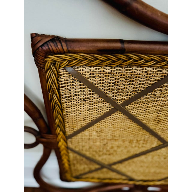 Vintage Bamboo and Rattan Bulletin Board For Sale - Image 9 of 9