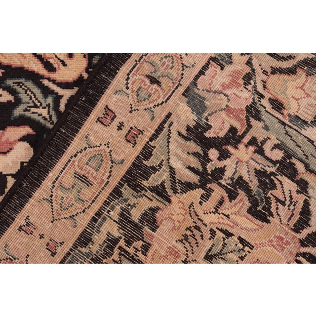 Textile Pak-Persian Black/Red Wool Rug - 8'1'' X 10'1'' For Sale - Image 7 of 9