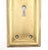 Traditional Vintage Concentric Brushed Brass Dummy Door Knob Set For Sale - Image 3 of 4