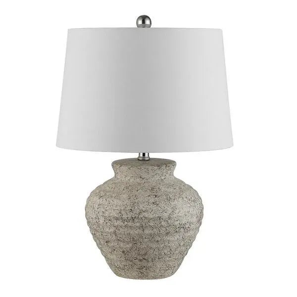 Safavieh Ledger Ceramic Table Lamp - Light Grey For Sale In Philadelphia - Image 6 of 6