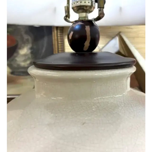Mid-Century Modern Mid Century Asian Ginger Jar Lamp For Sale - Image 3 of 5