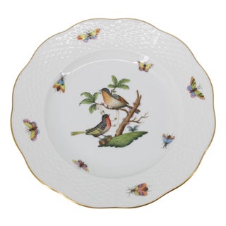 Herend Rothchild Bird Salad Dessert Plate 7.5" Never Used For Sale