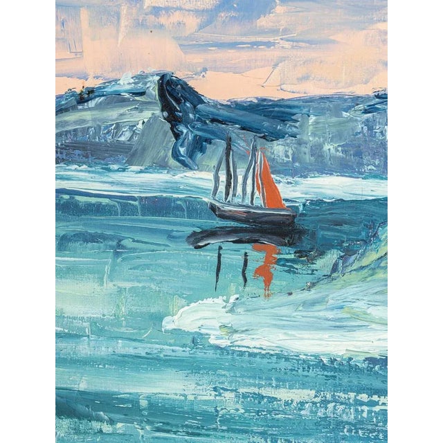 1960s Arctic Sea, Oil on Canvas, Framed For Sale - Image 5 of 12