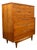 Mid Century Modern Dresser Highboy Kent Coffey Tableau 5 Drawer Walnut Vintage For Sale