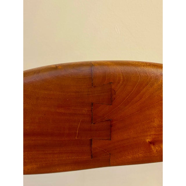 Wood Scandinavian Modern Cowhorn Chair Attributed to Hans Wegner, 1960s For Sale - Image 7 of 14