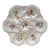 Majolica Flowers Oyster Plate Longchamp, Circa 1900 For Sale